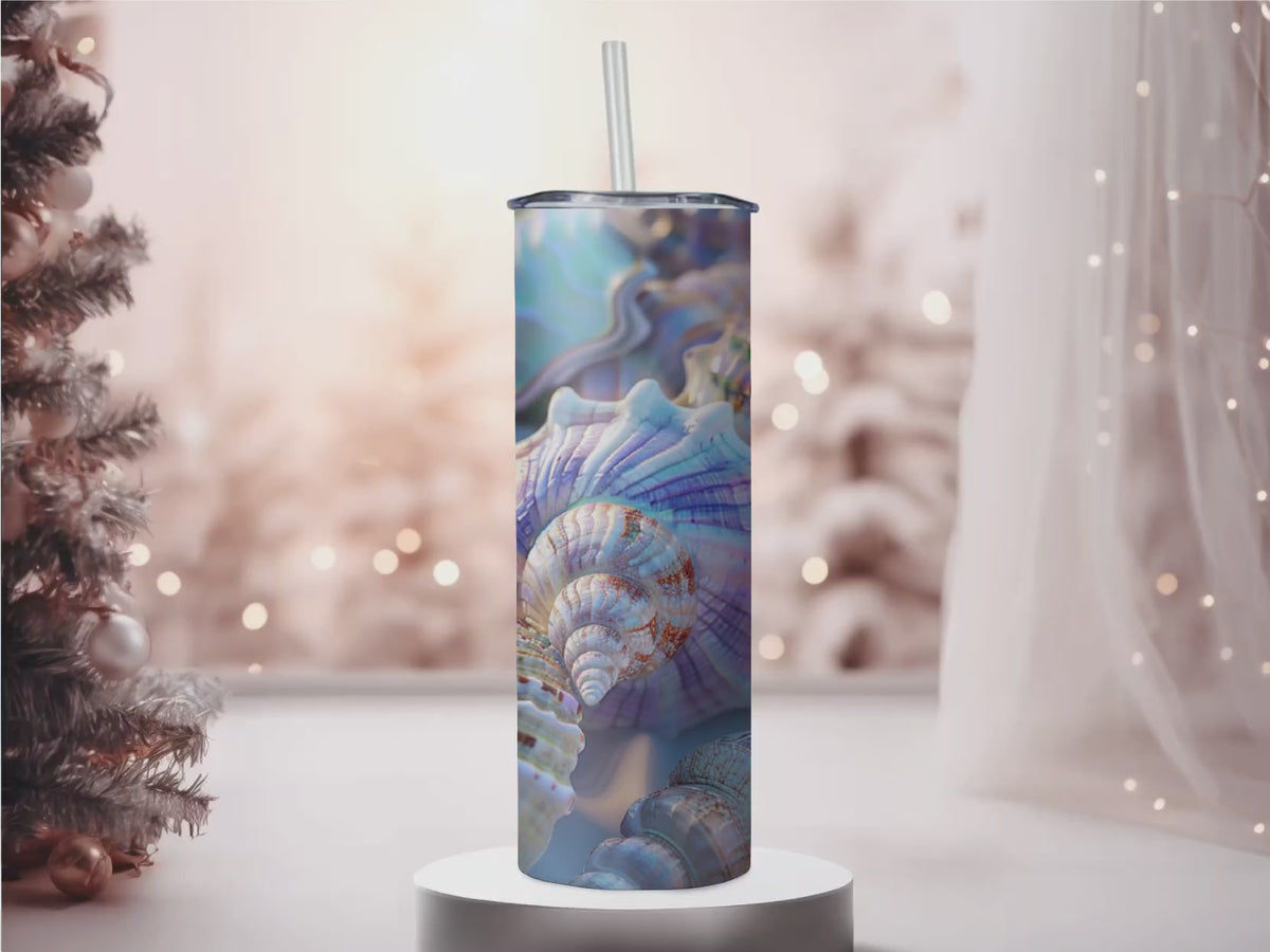 Iridescent Seashells Tumbler