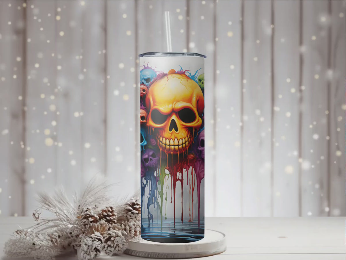 Skulls 20oz Skinny Tumbler